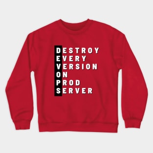 Funny Devops Definition Crewneck Sweatshirt